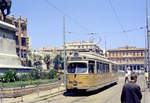 Straßenbahn Alexandria SL 9 (DÜWAG-GT6 881 (Ex-Københavns Sporveje 881)) am 10. Juni 1974. - Scan eines Farbnegativs. Film:  Ringfoto .