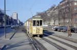 København / Kopenhagen Københavns Sporveje SL 16 (Tw 608 + Bw 15xx) København K, Stadtzentrum, Nørre Voldgade am 21. März 1969. - Scan eines Farbnegativs. Film: Kodak Kodacolor X.