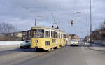 København / Kopenhagen Københavns Sporveje SL 6 (DÜWAG-GT6 803) Valby, Valby Langgade / Nystedvej / Nakskovvej am Karfreitag dem 4. April 1969. - Scan eines Farbnegativs. Film: Kodak Kodacolor X.