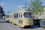 København / Kopenhagen Københavns Sporveje SL 16 (DÜWAG/Kiepe-GT6 865) København NV, Emdrup, Frederiksborgvej / Emdrupvej (Endst. Emdrupvej) am 8. Juni 1969. - Scan eines Farbnegativs. Film: Kodak Kodacolor X.