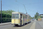 København / Kopenhagen Københavns Sporveje SL 5 (DÜWAG/Kiepe-GT6 836) København S, Sundbyøster, Formosavej am 12. Juni 1969. - Scan eines Farbnegativs. Film: Kodak Kodacolor X.