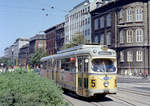 København / Kopenhagen Københavns Sporveje SL 5 (DÜWAG/Kiepe-GT6 851) København K, Nørre Voldgade / Nørregade am 4. August 1969. - Scan eines Farbnegativs. Film: Kodak Kodacolor X.