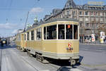 København / Kopenhagen Københavns Sporveje (KS) SL 2 (Bw 1503 + Tw 509) København V, H.C. Andersens Boulevard / Rådhuspladsen (: Rathausplatz) am 28. September 1969. - Das Foto entstand während einer Sonderfahrt. - Scan eines Farbnegativs. Film: Kodak Kodacolor X.