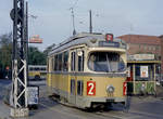 København / Kopenhagen Københavns Sporveje SL 2 (DÜWAG/Kiepe-GT6 849) København S, Sundbyvester, Amagerbrogade / Sundbyvestervej / Sundbyvester Plads (Endstation der SL 2) am 30. September 1969. - Scan eines Farbnegativs. Film: Kodak Kodacolor X.