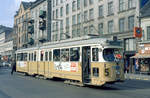 København / Kopenhagen Københavns Sporveje SL 5 (DÜWAG/Kiepe-GT6 896) København N, Nørrebro, Nørrebrogade / Sjællandsgade am 10. April 1971. - Scan eines Farbnegativs. Film: Kodak Kodacolor X.