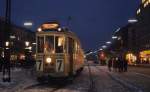 København / Kopenhagen Københavns Sporveje (KS) SL 7 (Tw 589) København K, Nørreport station (DSB-Bf Nørreport) im Februar 1969.