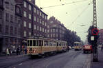 København / Kopenhagen Københavns Sporveje (KS) SL 2 (Großraumtriebwagen 594 in Richtung Sundbyvester Plads / DÛWAG/Kiepe-GT6 832 in Richtung Brønshøj) København S,