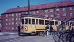 Kopenhagen KS SL 2 (Tw 472) Sundbyvester Plads am 23. Mai 1968. - Die Aufnahme entstand whrend einer Sonderfahrt, die von der Dnischen Gesellschaft fr Strassenbahngeschichte (Sporvejshistorisk Selskab) veranstaltet wurde. Der Tw 472 befindet sich heute in der Sammlung des Dnischen Strassenbahnmuseums (Sporvejsmuseet Skjoldenaesholm).  