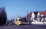 Kbenhavn / Kopenhagen SL 5 (Dwag-GT6 881) Backersvej / Italiensvej am 18. Mrz 1972.