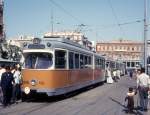 Alexandria SL 4 (Düwag-GT6 815, ex-Kopenhagen Strassenbahnen 815) am 13. Juni 1974.