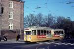 Kbenhavn / Kopenhagen KS SL 7 (DWAG-GT6 857) Gothersgade / ster Voldgade / Nrre Voldgade am 23. April 1971.