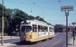 Kbenhavn / Kopenhagen KS SL 5 (DWAG-GT6 877) Amager Boulevard / Artillerivej im Juli 1971.