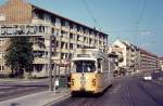 Kbenhavn / Kopenhagen KS SL 5 (DWAG-GT6 881) Frederikssundsvej / Borups All im Juli 1971.