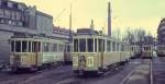 Kbenhavn / Kopenhagen KS SL 16 (KS-Grossraumtriebwagen 569 / 514) Nrrebro remise (: Betriebshof Nrrebro) im Mrz 1970.