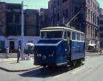 Alexandria Arbeitstriebwagen (Reinigungswagen) 409, ex-Kopenhagen KS R3, am 11. Juni 1974. 