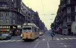 København / Kopenhagen KS SL 5 (DÜWAG-GT6 893) Nørrebrogade / Jagtvej (Nørrebros Runddel) am 12. April 1972.