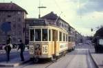 København / Kopenhagen KS SL 16 (Grossraumtriebwagen 564) Frederiksborgvej / Tuborgvej im April 1969.