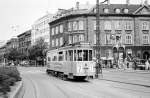 København / Kopenhagen KS: Tw 607 Nørre Voldgade / Fiolstræde im Juli 1967.