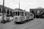 København / Kopenhagen KS SL 2 (Tw 525) Betriebshof Sundby im Juli 1967. - Scan von einem Schwarzweissnegativ (Kamera: Konica EE-Matic).