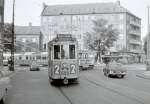 København / Kopenhagen KS SL 2 (Tw 509 + Bw 15xx) Brønshøjvej / Frederikssundsvej im August 1967. - Scan von einem S/W-Negativ. Kamera: Konica EE-matic.