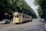 København / Kopenhagen Københavns Sporveje SL 3 (Tw 591 + Bw 15xx) Blegdamsvej am 23. September 1967. - Scan von einem Farbnegativ. Film: Kodacolor X. Kamera: Konica EE-matic.