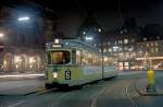 København / Kopenhagen Københavns Sporveje SL 6 (DÜWAG-GT6 808) Kongens Nytorv im Dezember 1968.