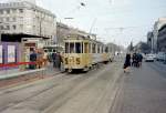 København / Kopenhagen Københavns Sporveje SL 5 (Tw 527 + Bw 15xx) Nørre Voldgade / Nørreport station am 26. Februar 1968. - Scan von einem Farbnegativ. Film: Kodacolor X. Kamera: Konica EE-matic.