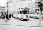 København / Kopenhagen Københavns Sporveje SL 7 (Tw 589 + Bw 15xx) Kongens Nytorv im April 1968.