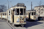 København / Kopenhagen Københavns Sporveje SL 10 (Tw 558) / SL 16 (Tw 557) København NV (Emdrup), Emdrupvej im April 1968.