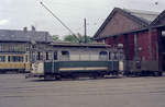 Københavns Sporveje (KS): ATw S2 Svanemøllen remise / Straßenbahnbetriebsbahnhof Svanemøllen im Mai 1968.