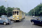 København / Kopenhagen Københavns Sporveje SL 10 (Tw 595) Valby, Vigerslev Allé / Sjælør Boulevard im Juni 1968.