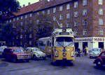 København / Kopenhagen Københavns Sporveje SL 10 (DÜWAG-GT6 864) Valby, Vigerslev Allé / Molbechsvej im September 1968.