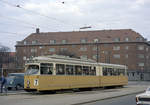 København / Kopenhagen Københavns Sporveje SL 7 (DÜWAG/Kiepe-GT6 867) Brønshøj, Frederikssundsvej / Brønshøj Torv am 19.