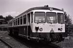 Akkuzug 515 132-9 im Bw Limburg, 22.08.1985.