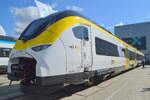 Auf der InnoTrans 2022 wurde auch der Siemens Batteriezug Mireo Plus B  563 006-6  (NVR: 94 80 0563 006-6 D-) für die Regionalbahn bwegt – Mobilität für Baden-Württemberg