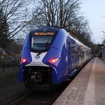 563 140-4 läuft in Bad Saarow ein, TW des Typs  Mireo plus von Siemens.