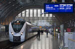 1440 404 und 1440 408 laden ihre Batterien in Leipzig Hauptbahnhof, um in Kürze die Rückreise nach Chemnitz anzutreten.

~Leipzig, 04.02.2026