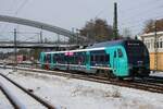 Erixx 526/826 009 verlasst am 19 Februar 2026 Lübeck Hbf als RB nach Kiel.