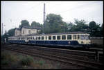 515591 mit zweitem ETA als Sonderzug am 23.9.1995 im Bahnhof Meerbusch Osterrath.