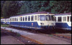 Abgestellt zur Ausmusterung ETA Triebwagen 515536 am 16.9.1995 im Bahnhof Wanne Eickel.