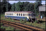 Abgestellt zur Ausmusterung ETA Triebwagen 515643 am 16.9.1995 im Bahnhof Wanne Eickel.