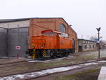 DB Museum 105 021-0 am 25.01.2020 im Eisenbahnmuseum Arnstadt.