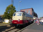 TRI 112 268-8 am 31.08.2019 beim Tag der offenen Tür im DB Werk Dessau.