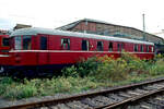 Bei meinem Besuch im RAW Dessau am 10.09.1991 stand der Steuerwagen VS 145 047 auf dem weitläufigen Gelände ziemlich abseits.