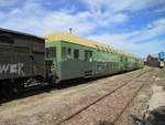 Vierteilige Doppelstockeinheit im Eisenbahnmuseum Arnstadt am 30.Mai 2020.