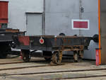 Ein Wagen Mitte August 2018 im Eisenbahnmuseum Arnstadt.