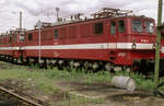Die Steilstreckenlok 171 002 am 25.06.1992 im Bw.