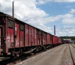 Güterwagen im Eisenbahnmuseum Bochum-Dahlhausen 06.07.2014