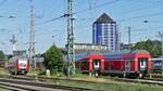 Doppelstockwagen des Expresskreuz Niedersachsen/Bremen abgestellt im Norden des Bw Bremen.