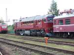 Unter anderem waren vor dem Diesellokschuppen im Bw Chemnitz-Hilbersdorf die Taigatrommel, das  U-Boot  BR 119 und eine 118er sowie eine V180 aufgestellt.